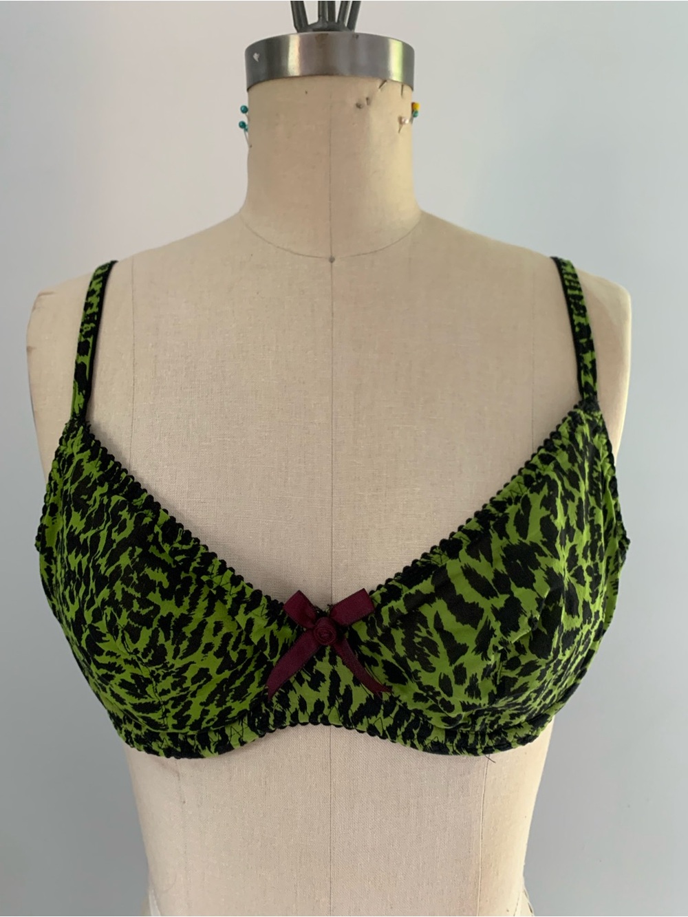 Silk Agent Provocateur Animal Print Underwire Bra